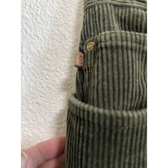 Lauren Jeans Co Ralph Lauren Corduroy Pants Woman 4 Straight Leg Olive Green VTG - Picture 4 of 9